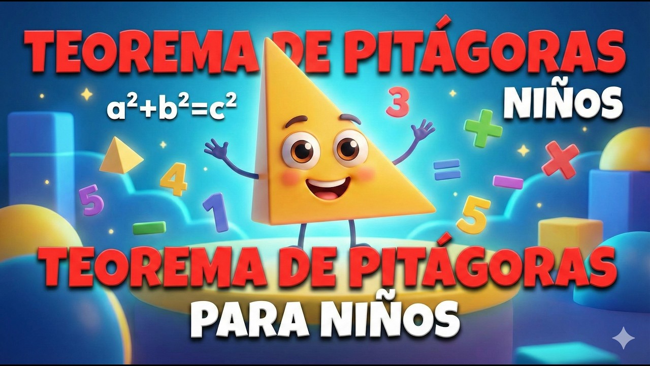 🎵 El Teorema de Pitágoras para Niños | Canción Educativa Divertida 📐