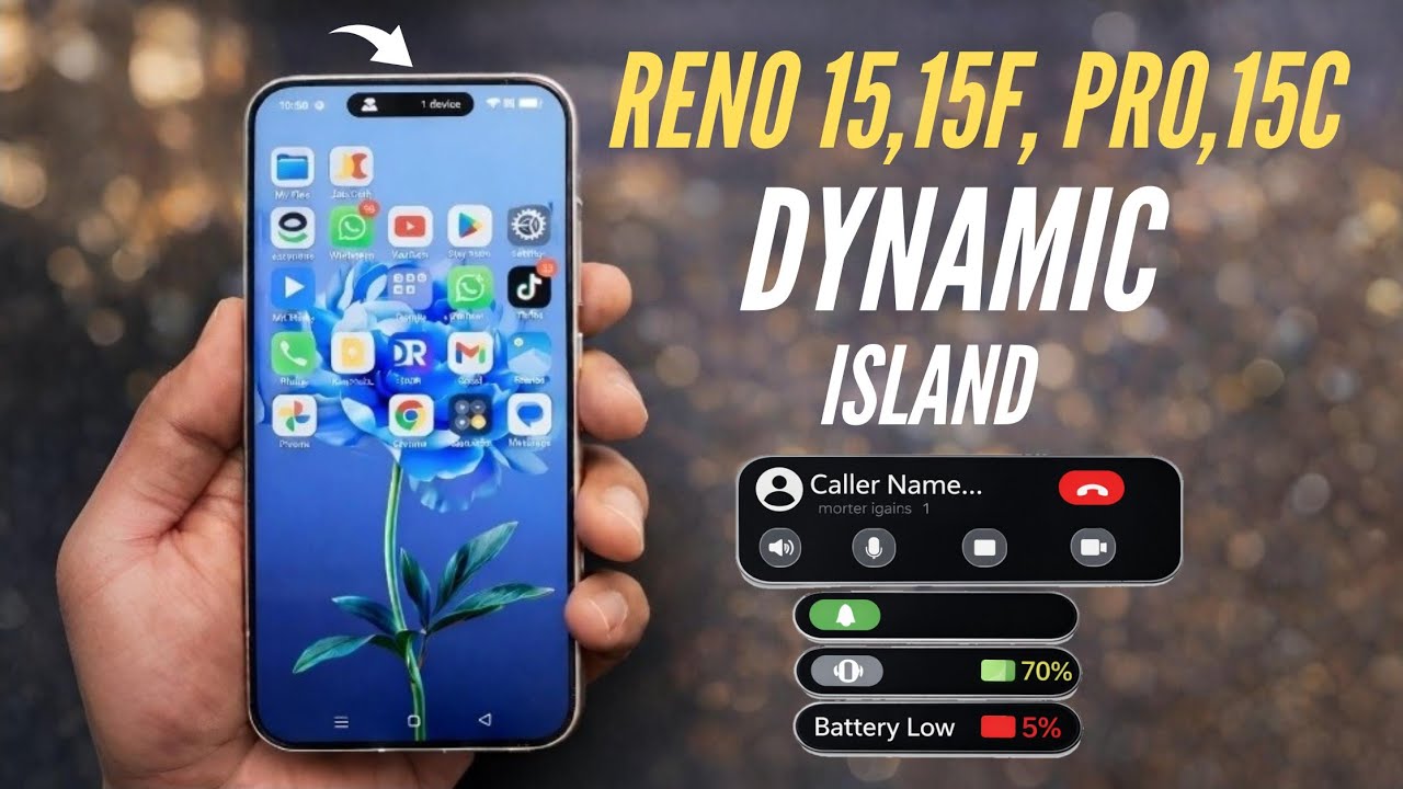 Oppo Reno 15, 15F, Pro 5G How To Set Dynamic Island For Calls, Notification, Music, Live Alerts More