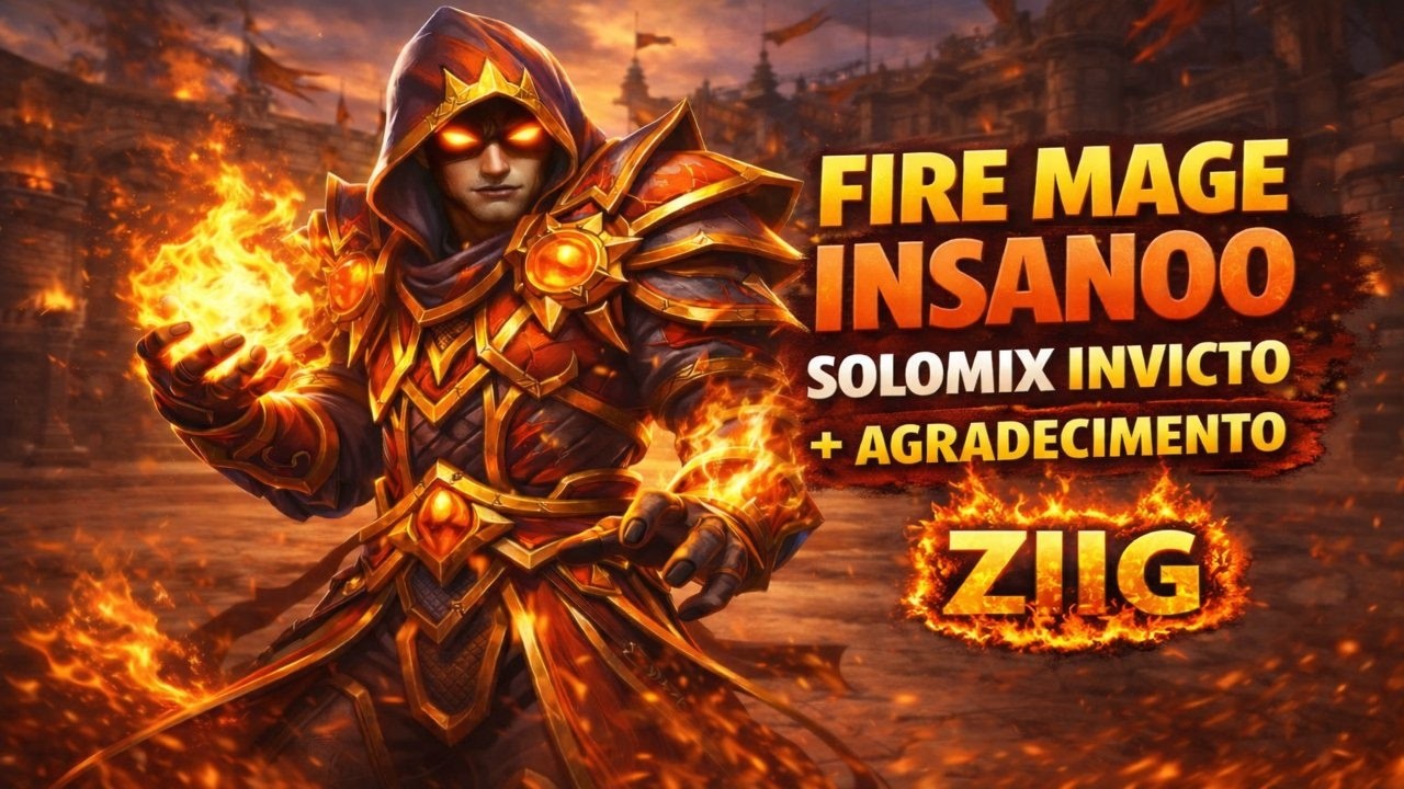 FIRE MAGE INSANOO - SOLOMIX ARENA PVP WOW PRE PATCH MIDNIGHT