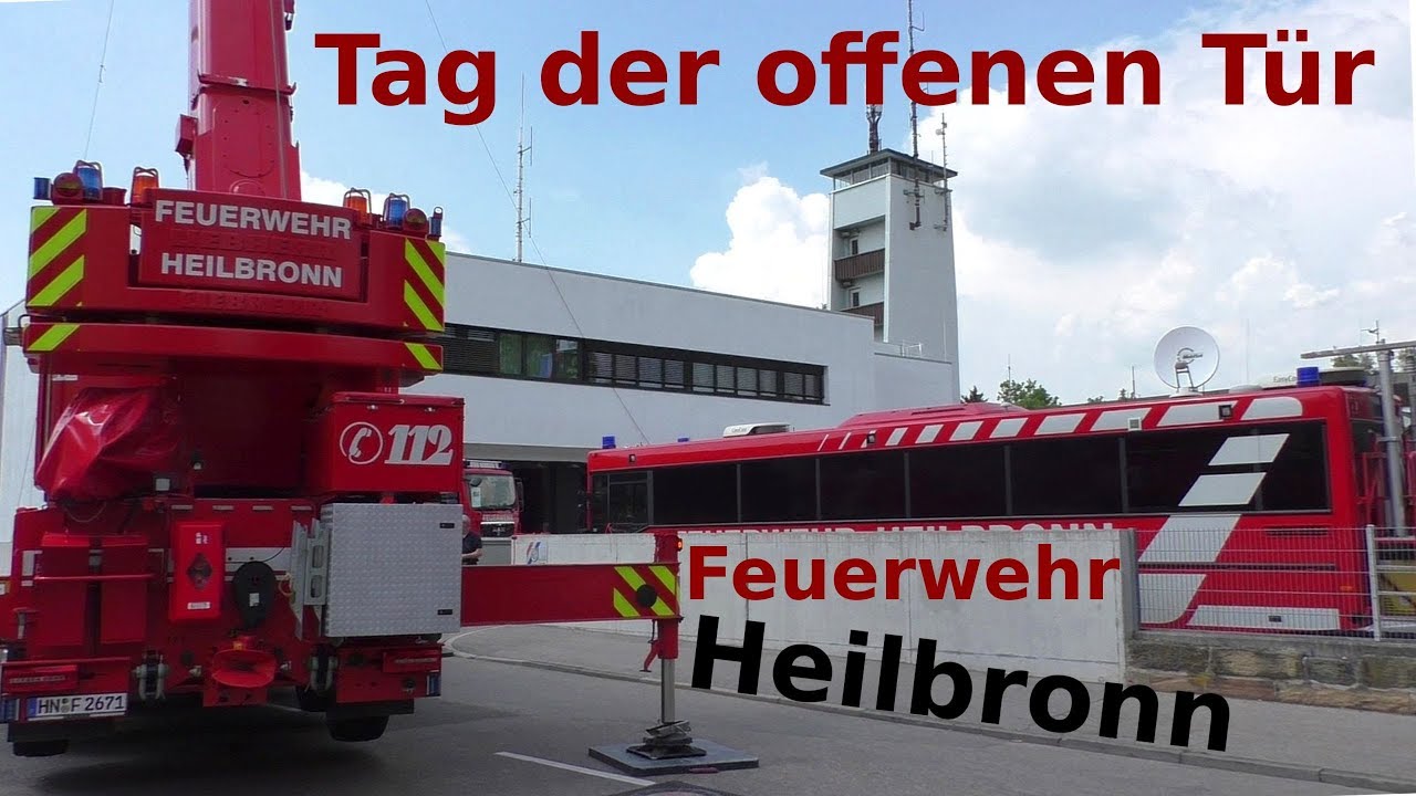 Feuerwehr Heilbronn Tag der offenen Tür 2018 - Fahrzeugschau - Fire trucks