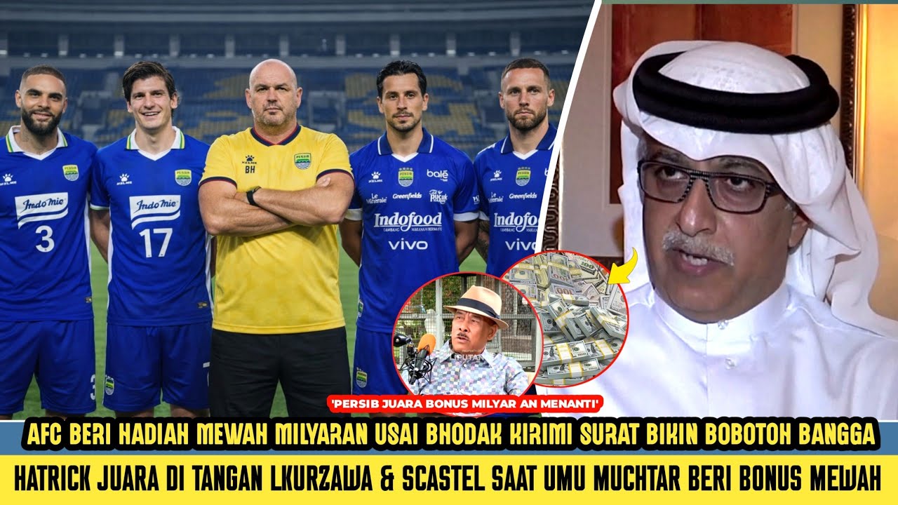 🔥HATRICK JUARA! Reaksi LKURZAWA usai Bonus mewah dari AFC & UMUCHTAR Menanti 'JUARA KETIGA' Persib❓️