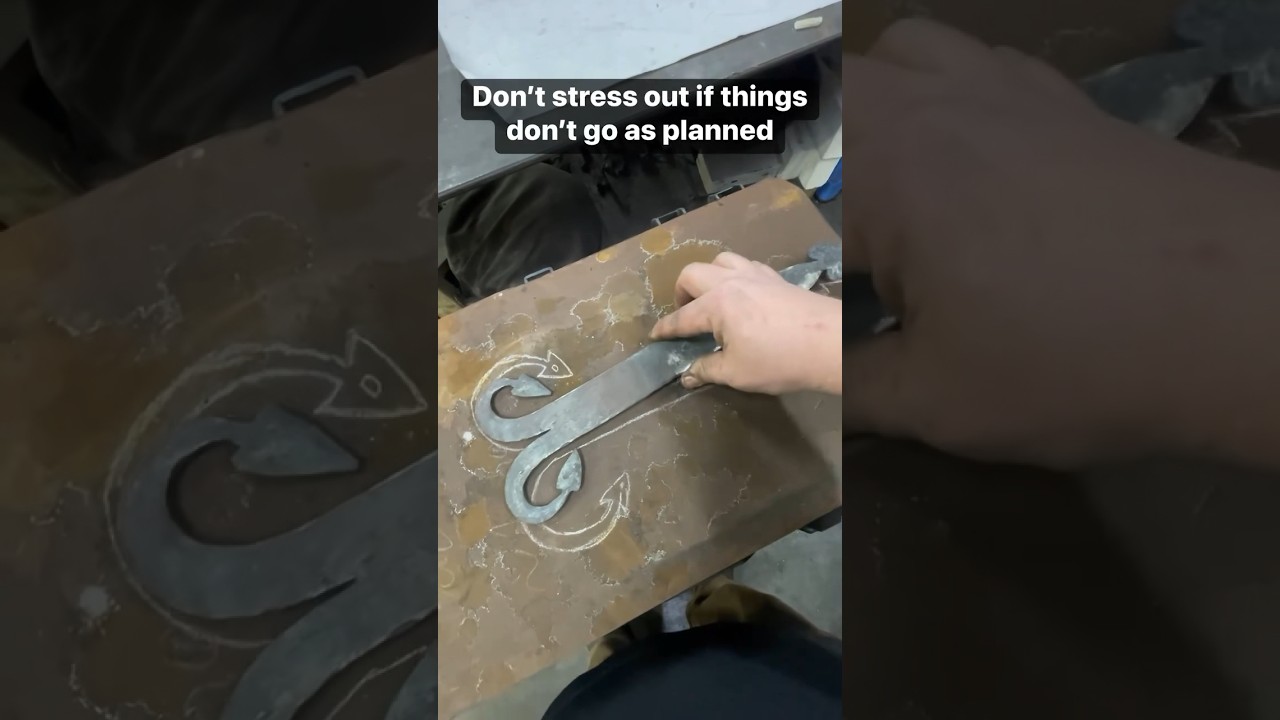 Mistakes happen, plans change #blacksmith #handmade #fabrication