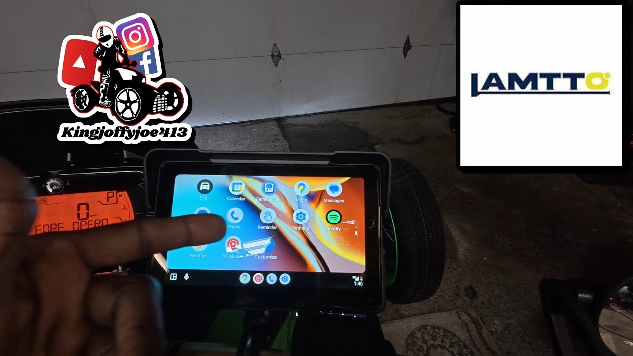 Can-Am Ryker With LAMTTO 7-Inch Wireless Motorcycle Navigation System #automobile #bikelife #brp