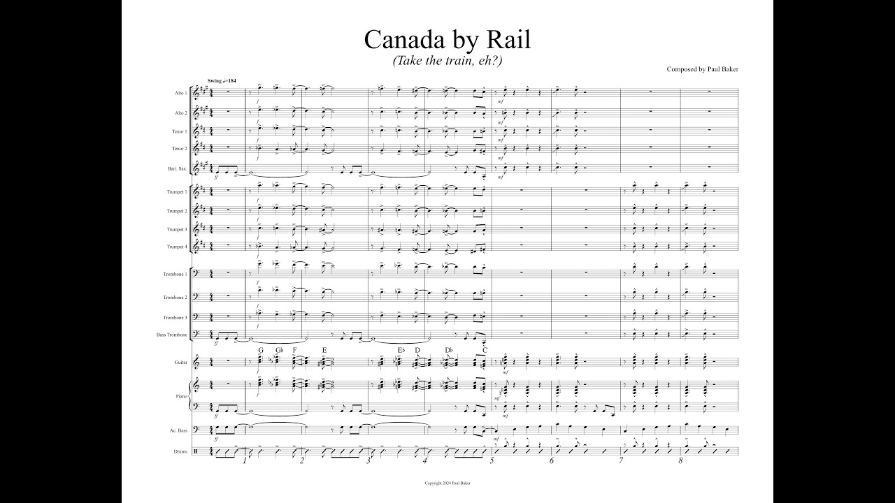 Canada By Rail - Grade 4 Swing by Paul Baker