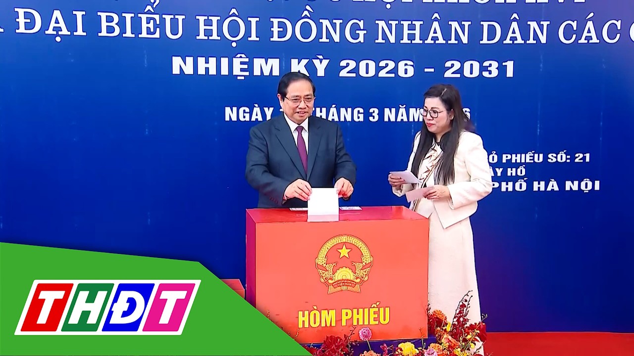 Thủ tướng Phạm Minh Chính bỏ phiếu bầu cử tại phường Tây Hồ, Hà Nội | THDT