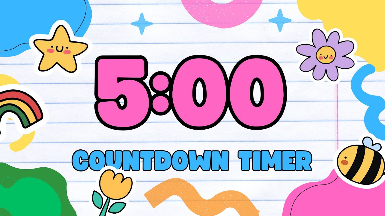 5 Minute Timer with Relaxing Music and Alarm