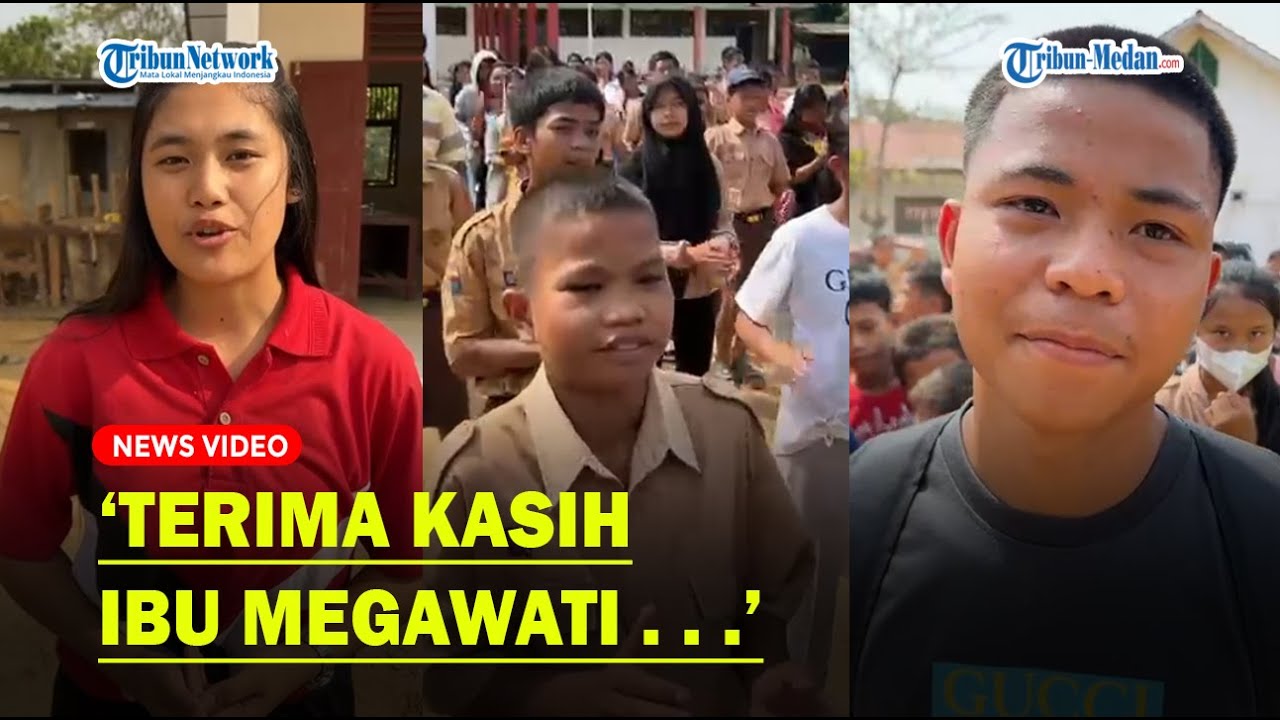 Siswa di Tapteng Ucap Terima Kasih kepada Megawati Soekarnoputri