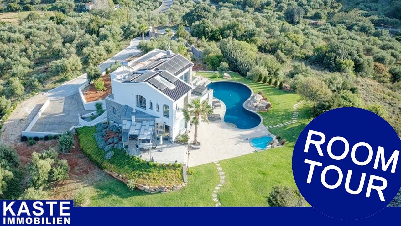 room tour | Atemberaubende Luxusvilla in Almyrida zu verkaufen - ein modernes Meisterwerk | Kreta