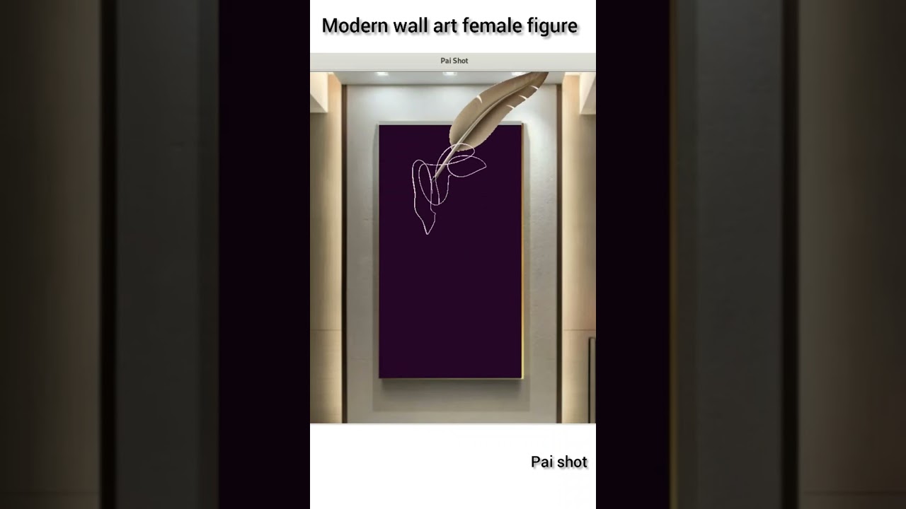 Continuous line modern wall decor #satisfying #shorts #creative