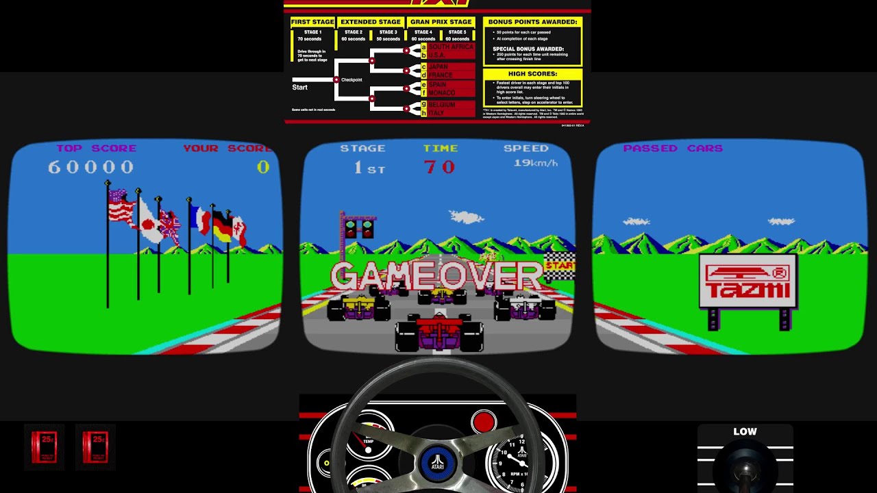 All multi-display arcade machines supported in MAME