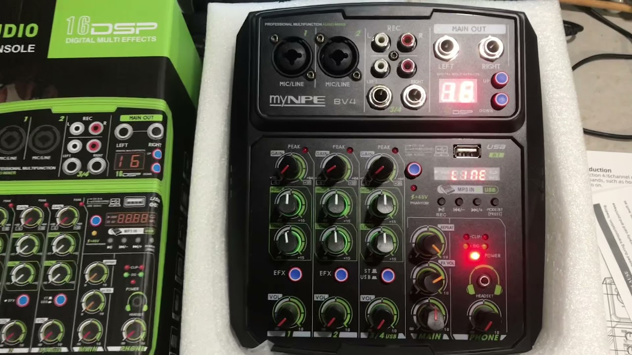มิกเซอร์ Mynpe BV-4 Mixer 4 INPUT