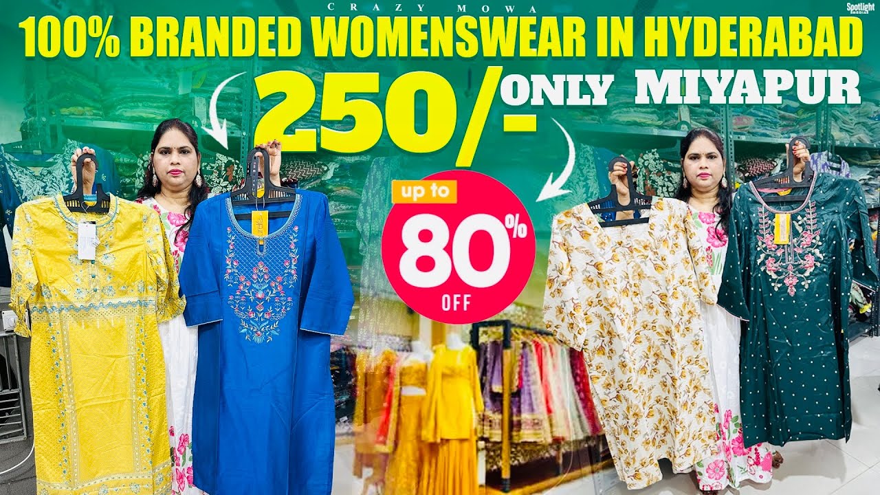 100% original women branded clothes store Miyapur Hyderabad / the womenswear / kurti 249/- only /