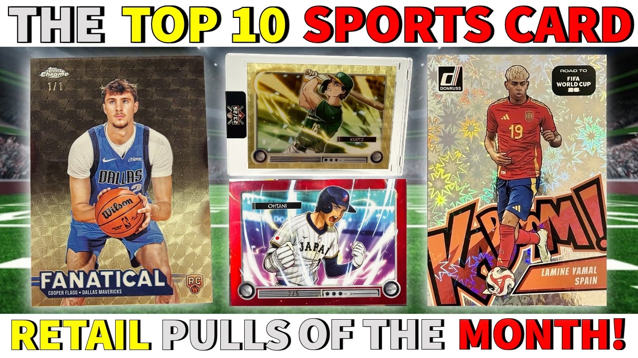 БЕЗУМНЫЕ находки в ритейл-паках на камеру! | Топ-10 лучших спортивных карточек за май 2026 года