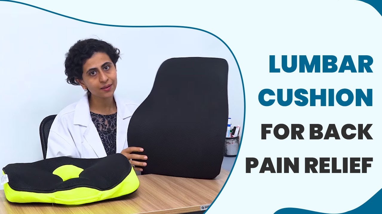 Lumbar cushion for back pain relief - Coccyx Cushion For Proper Sitting |Product review |