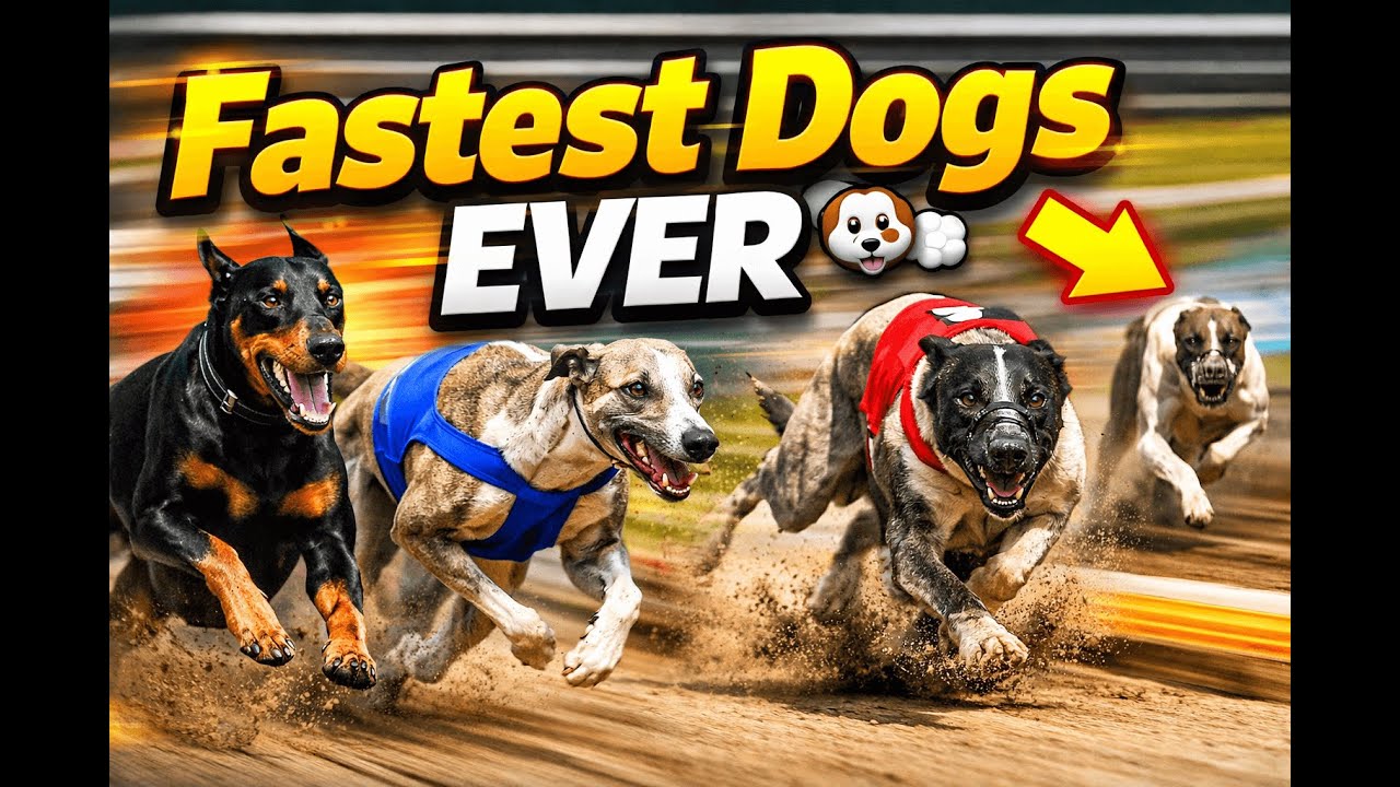 Top 10 Fastest Dogs in the World 🐕⚡