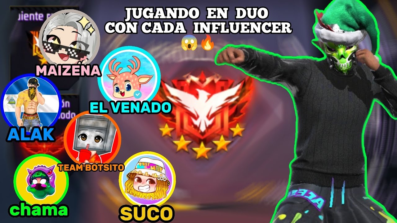 PROBANDO EL NIVEL DE TODOS LOS CREADORES DE CONTENIDO JUGANDO CLASIFICATORIA 😱🔥