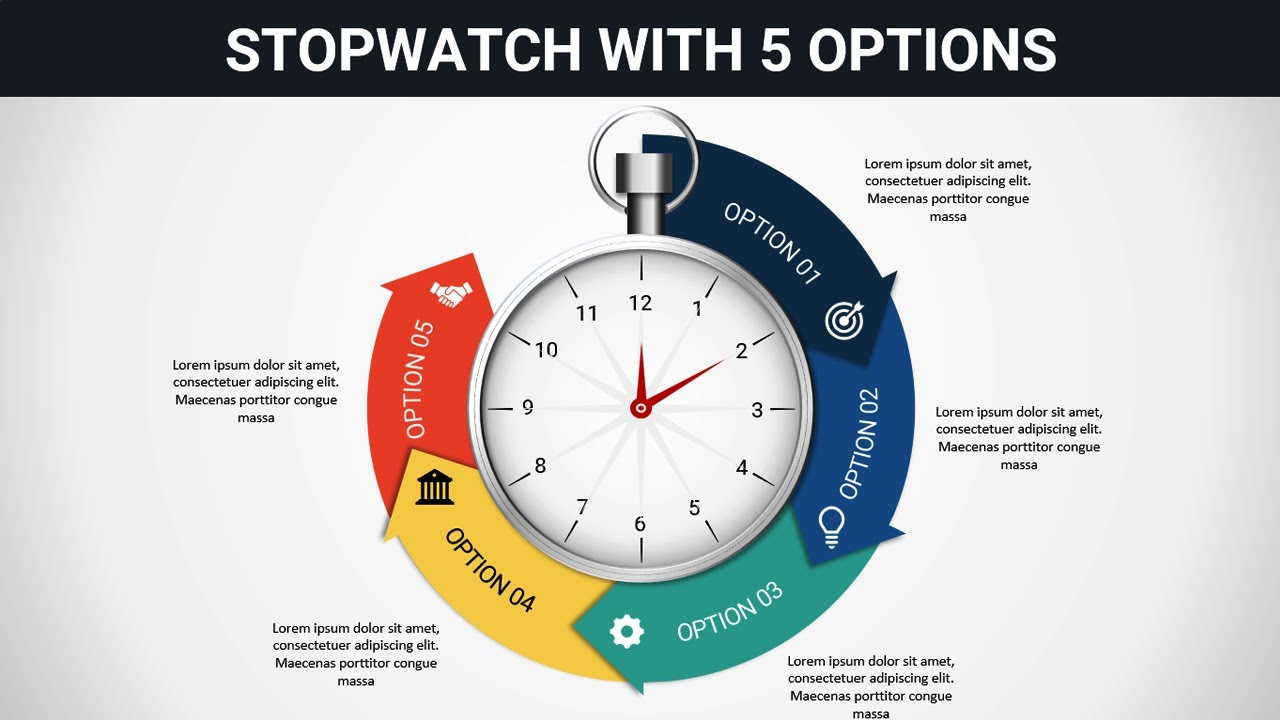 Create Animated Stopwatch Design in PowerPoint
