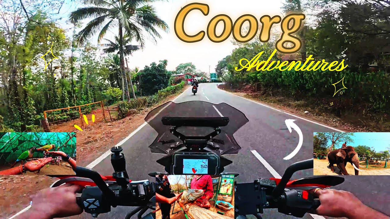 Epic Bengaluru to Coorg Bike Ride 😎 | Dubare Elephant Camp | Cauvery Nisargadhama Island