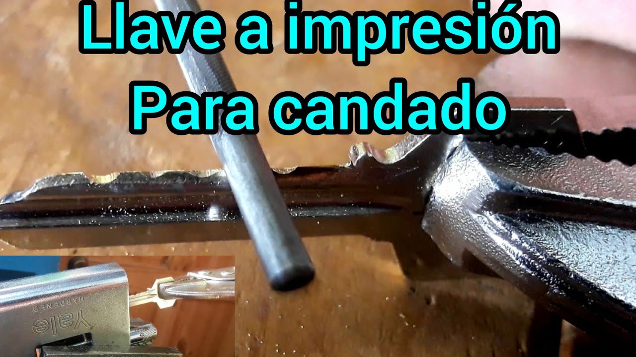 LLAVE A IMPRESIÓN PARA CANDADO YALE #CANDADO #YALE #CERRAJERO