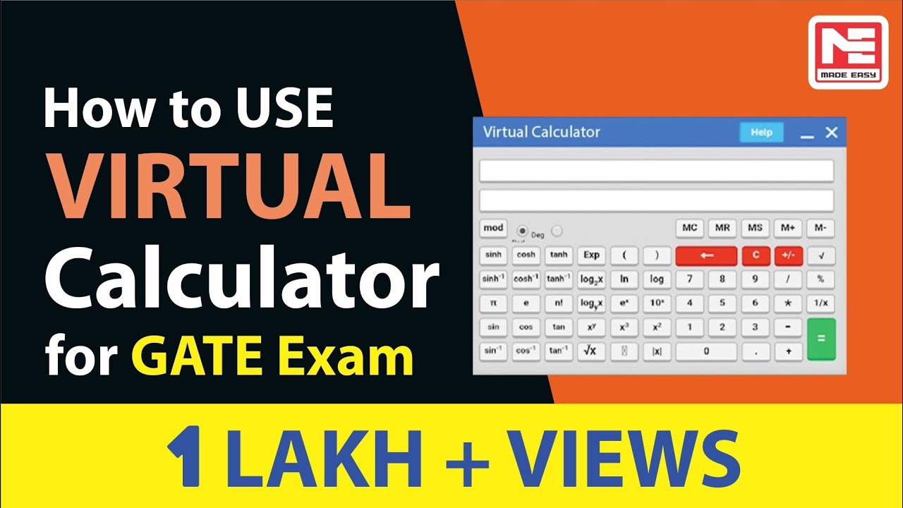 How to use GATE Virtual calculator? | MADE EASY
