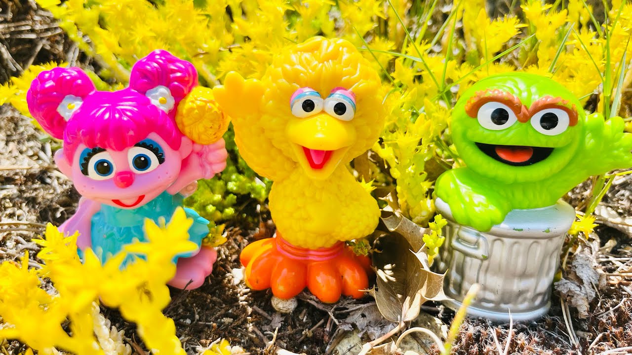 Sesame Street Toys Garden Summer Tour Nature Outside Video!