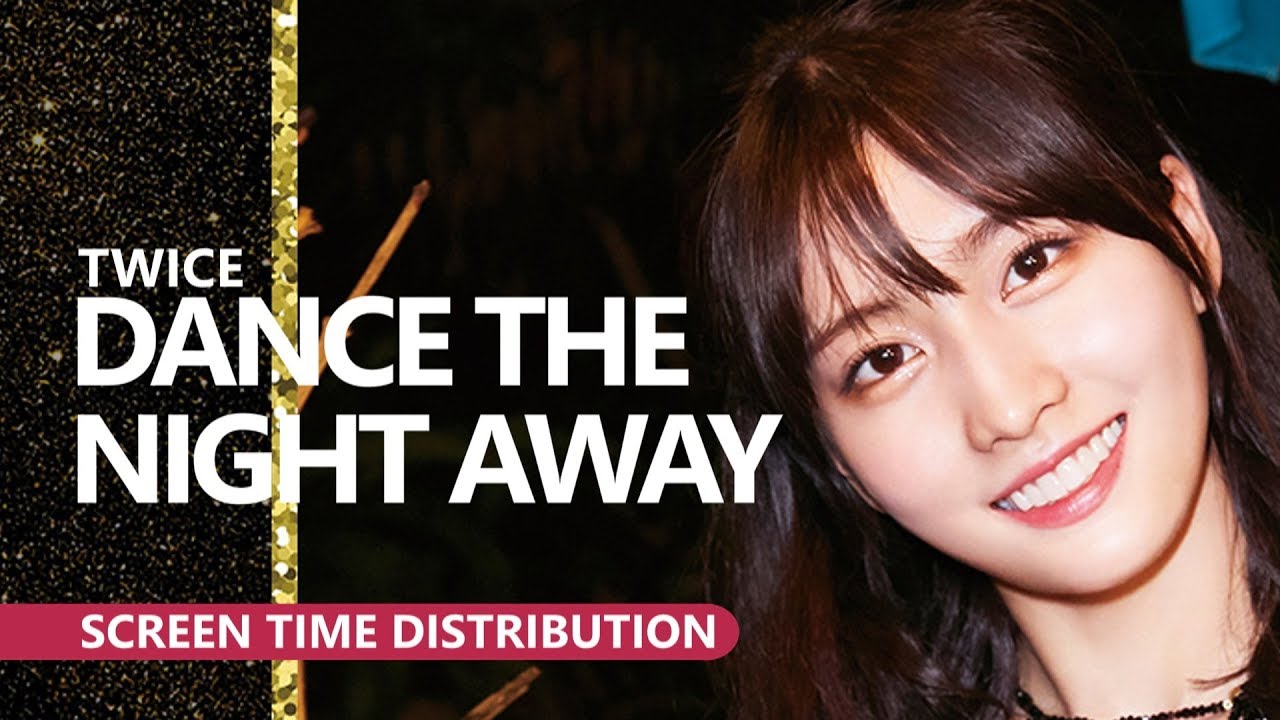 TWICE 트와이스 - DANCE THE NIGHT AWAY | Screen Time Distribution