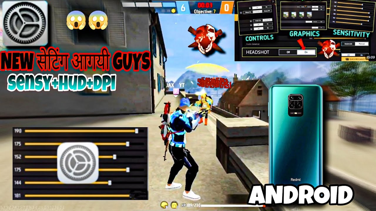 REDMI NOTE 9 PRO NEW SETTING📲 |NEW SENSITIVITY+HUD+DPI+GAMETURBO⚙️SETTING | 2024 SETTING | JAX GAMER
