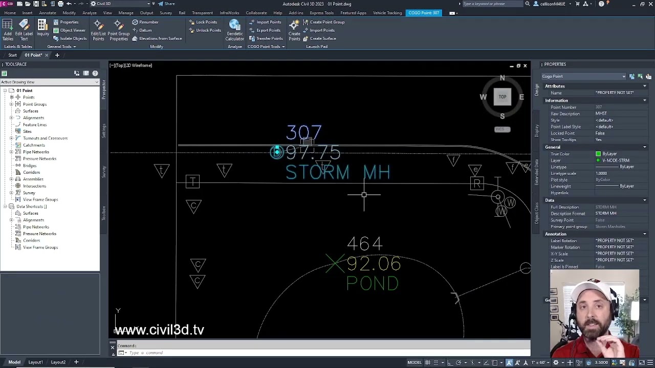 02 COGO Points vs AutoCAD Point Nodes in Civil 3D 2023