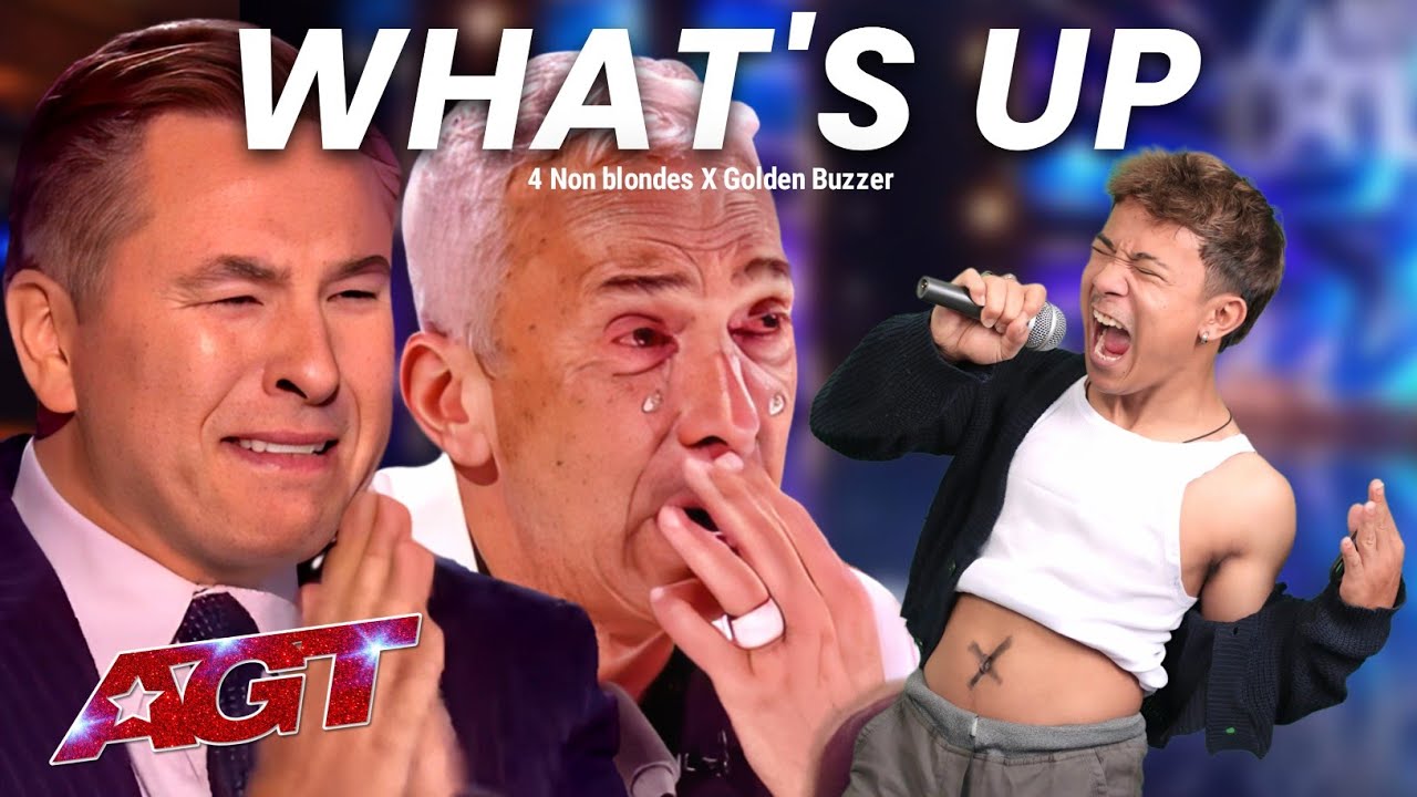 The judges cried hearing the What's Up song with the most incredible voice in the world | AGT 2025