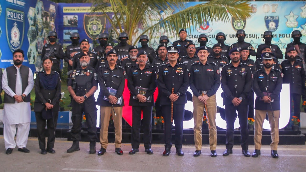 Additional IG Karachi Azad Khan visits SSU headquarters; praises professional standards