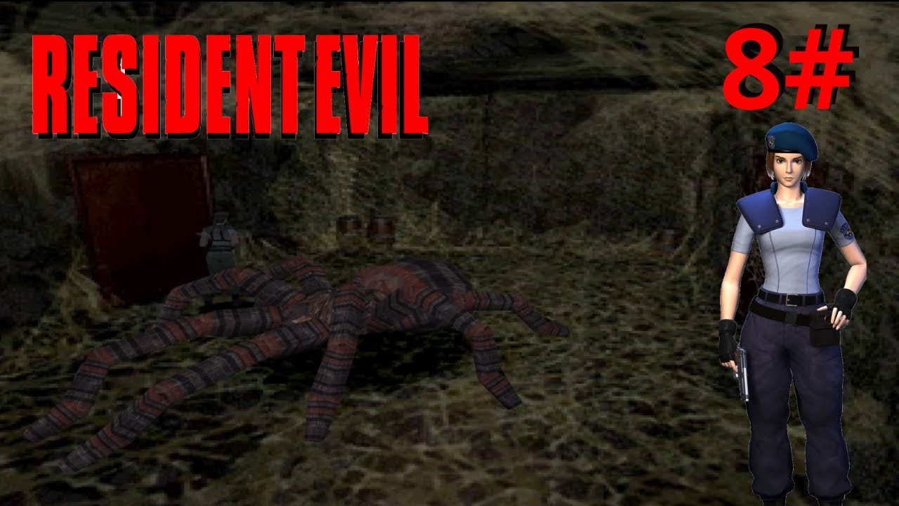 Resident Evil 1 Dublado #8 - Batalha contra Aranha Gigante Na Caverna