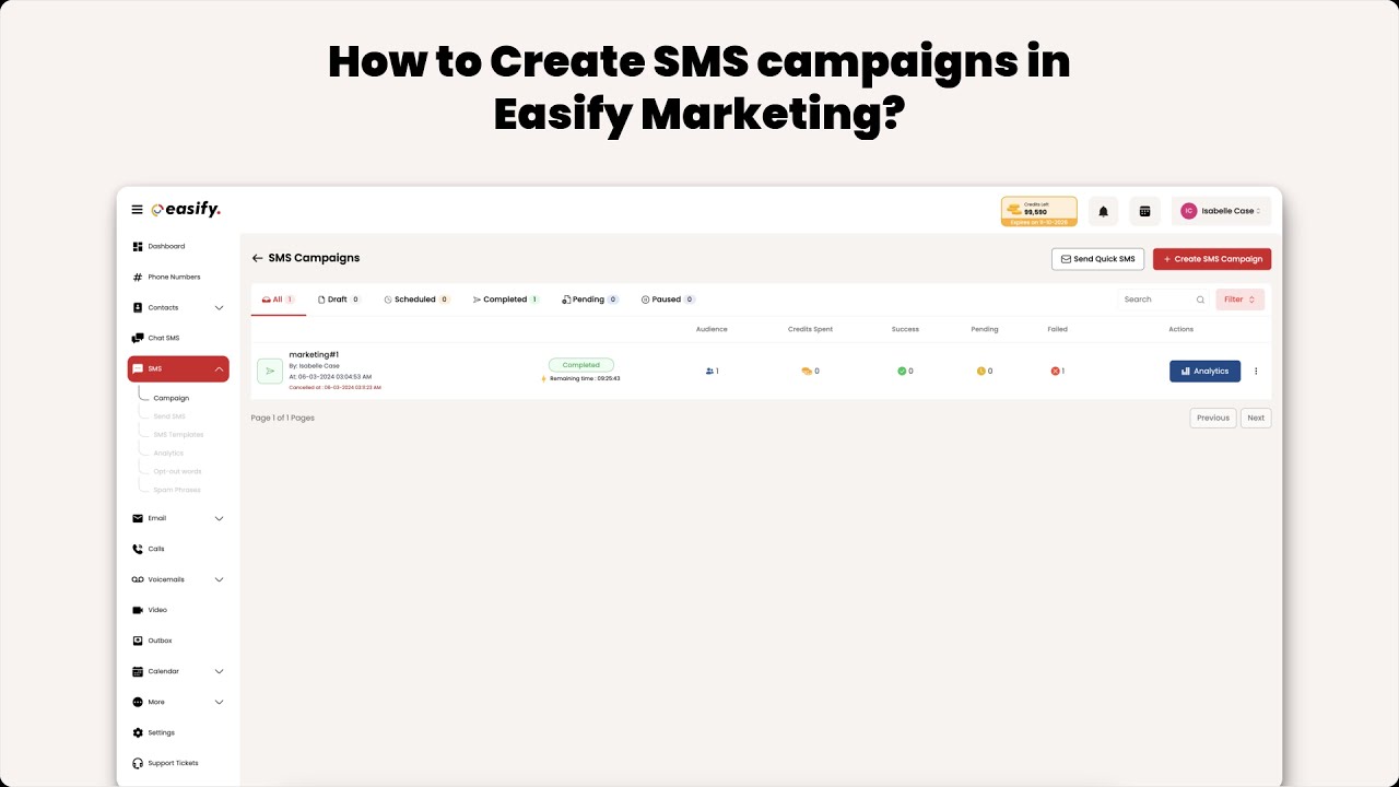 How to Create a SMS Campaign?