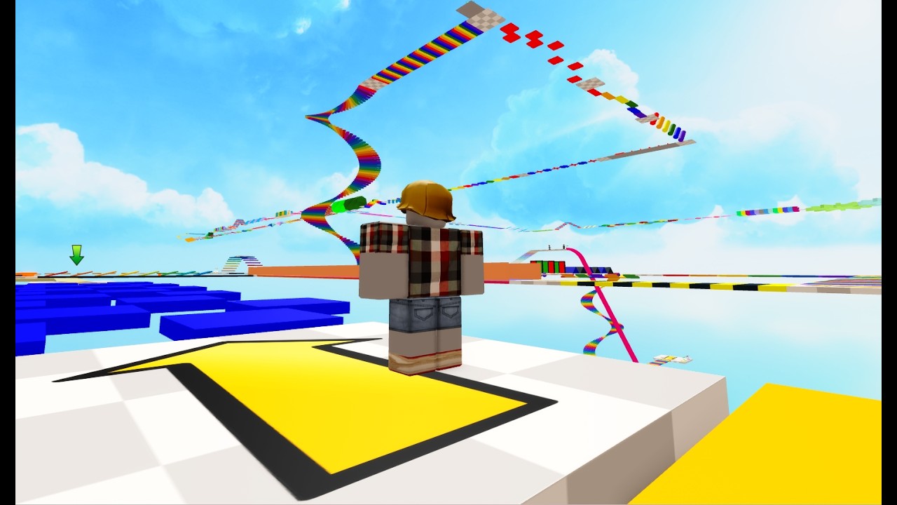 THE ULTIMATE RAINBOW MEGA OBBY:ESCAPE THE SKY PARKOUR#roblox_#robloxgaming1.0