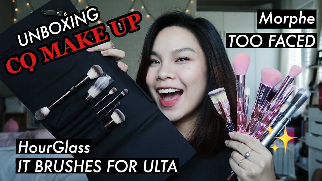 Tui Đập Hộp: MỘT ĐỐNG CỌ MAKEUP MỚI (MORPHE, HOURGLASS, TOO FACED, IT BRUSHES FOR ULTA, SIGMA)