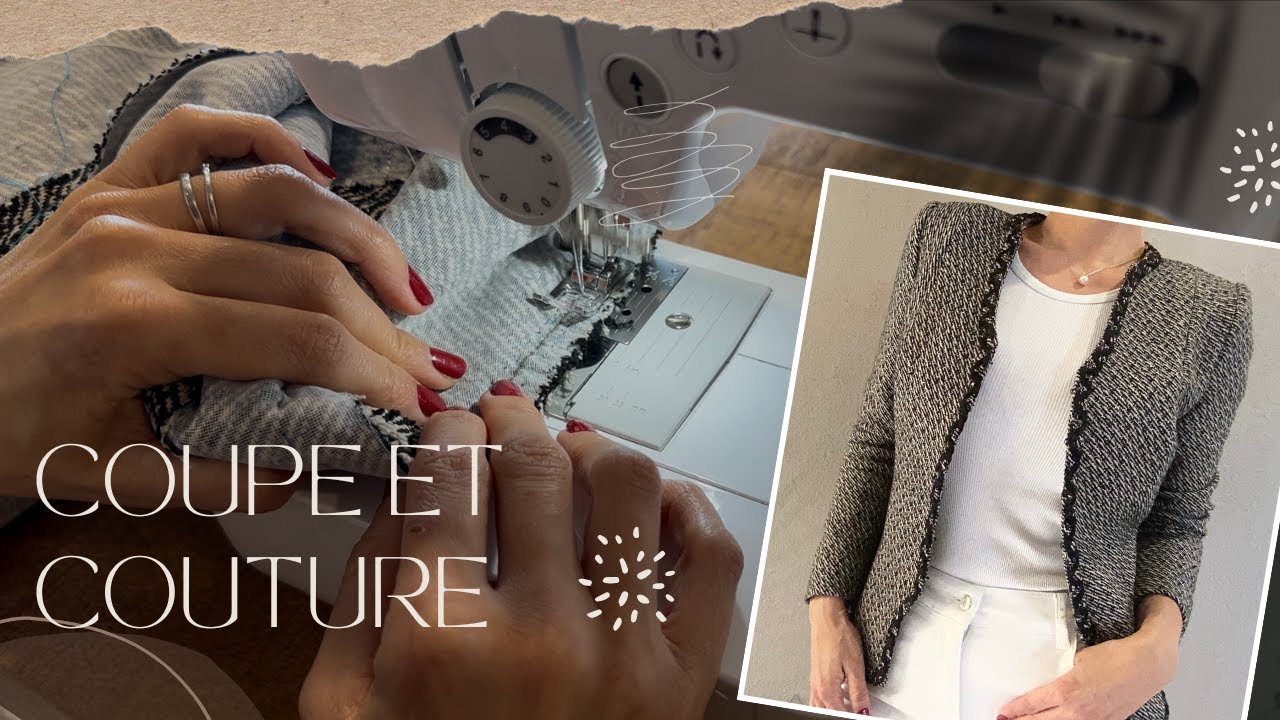🧥✨ Comment coudre une veste femme élégante inspirée du style Chanel ! ✂️