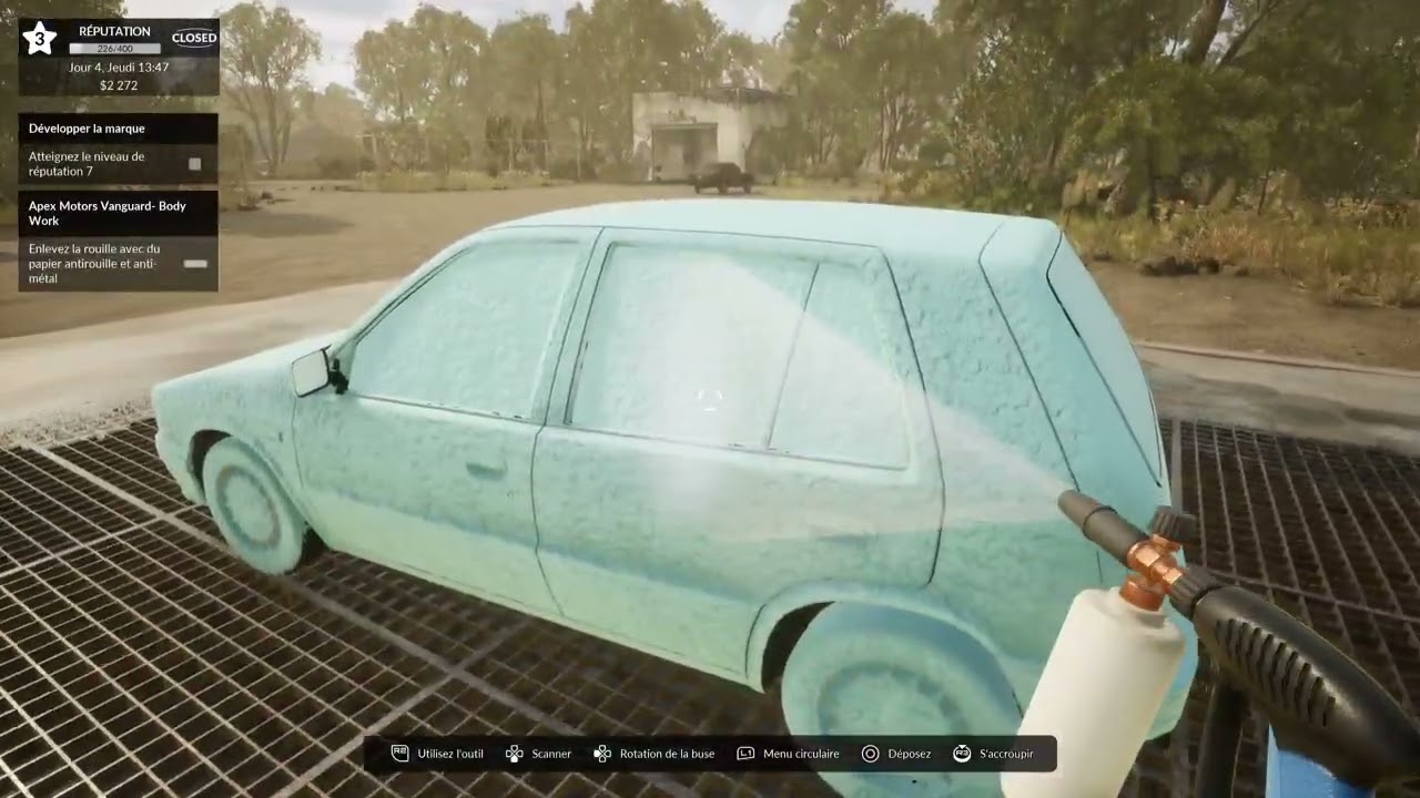 car dealer simulation FR #2 Nettoyer, poncer, peindre, nettoyer, poncer peindre....