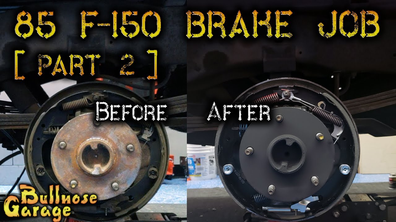 Replacing Brake Shoes, Drums, Hardware | Cleaning & Painting Hubs - 85 F-150 Brake Job [Part 2]