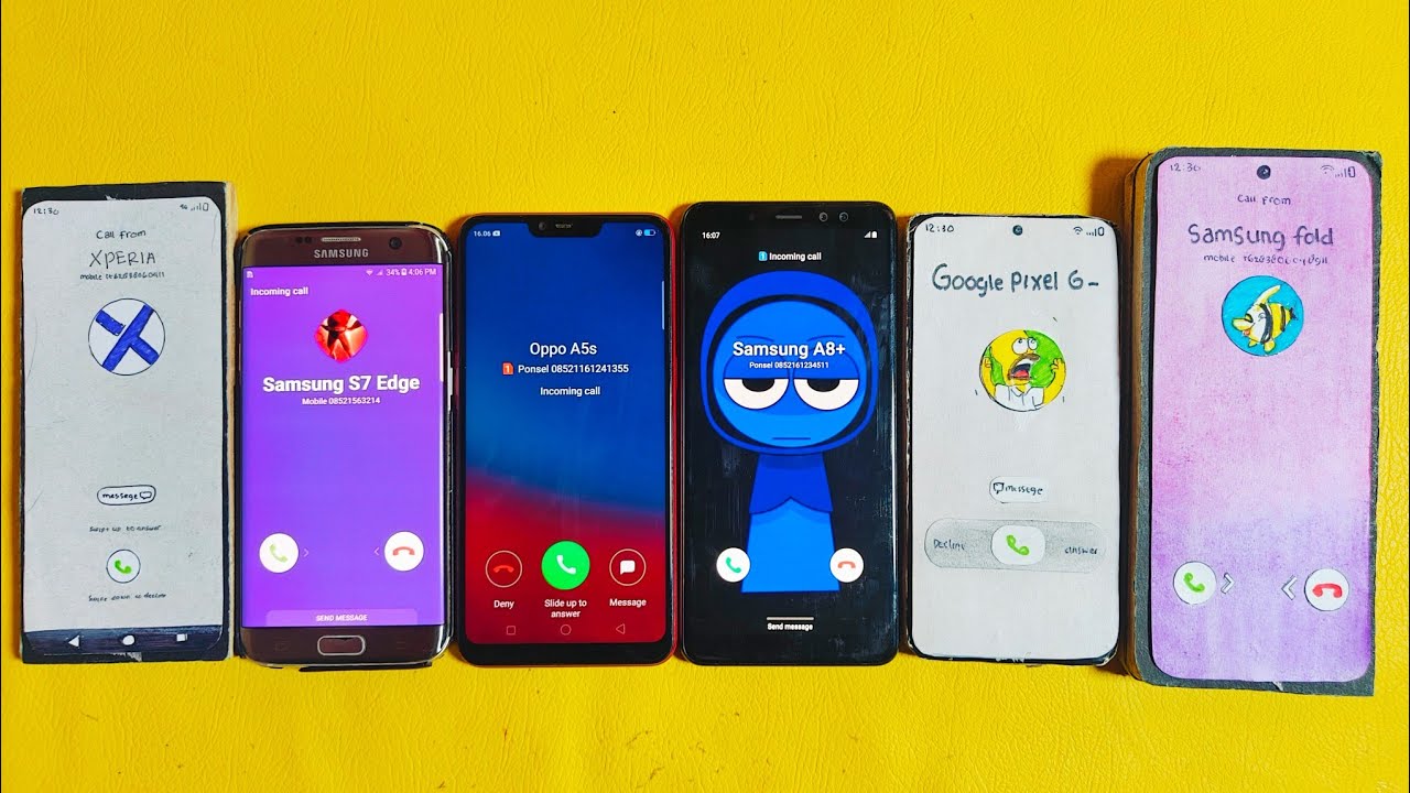 Guess Who Incoming Call Xperia pro 1 Samsung S7 edge Oppo A3s Samsung A8+ Google pixel 6 Z fold 6