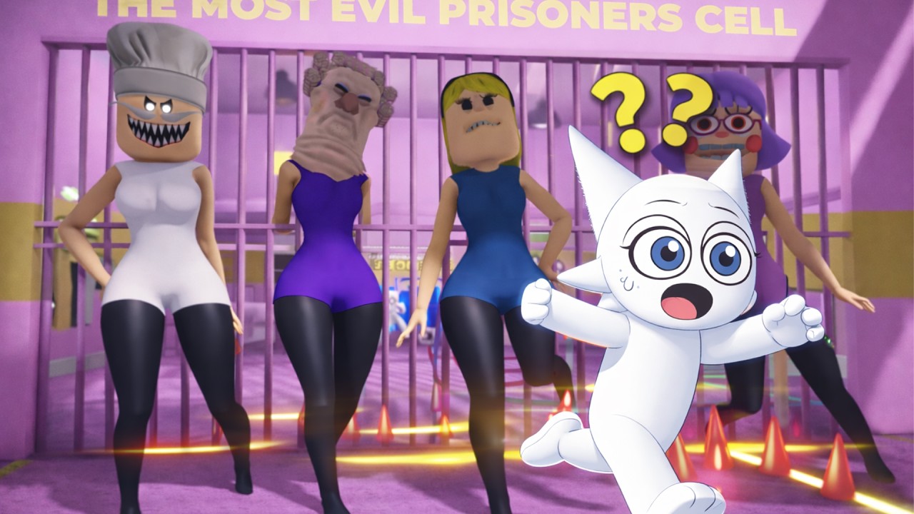 Wenda Plays Woman Police Prison Run (Obby) in Roblox