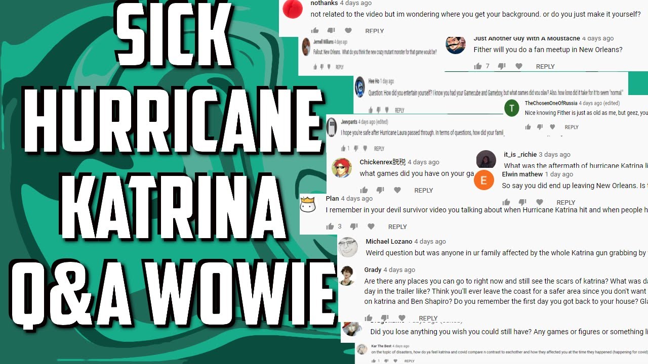 The Hurricane Katrina Q and A Afterparty