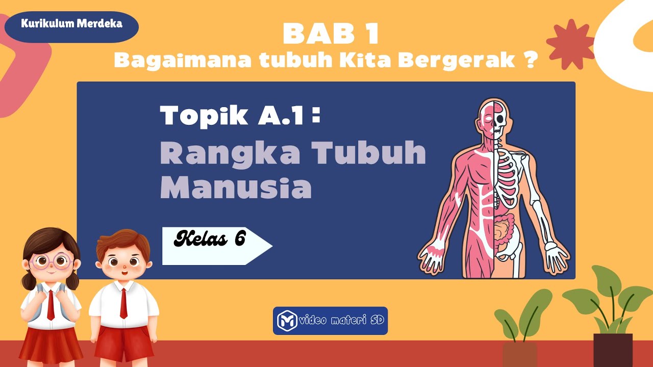 TOPIK A.1 : RANGKA TULANG TUBUH MANUSIA | BAB 1 | KELAS 6 SD | MUATAN IPAS | KURMER | SEMESTER 1