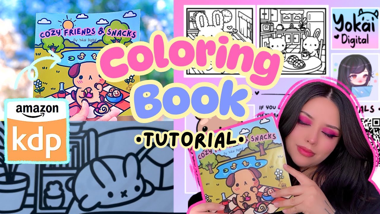 How to make coloring books to sell using  Procreate and Canva on Amazon KDP in 2025!