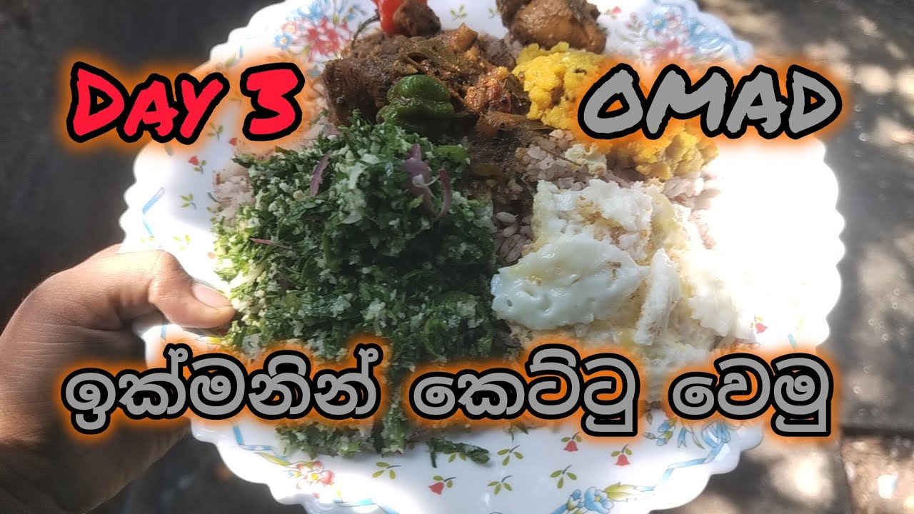 Day 3- කෙට්ටු වෙන්න ආස ඔයාට #diet #food #weightlossdiet #fasting #dietplan 