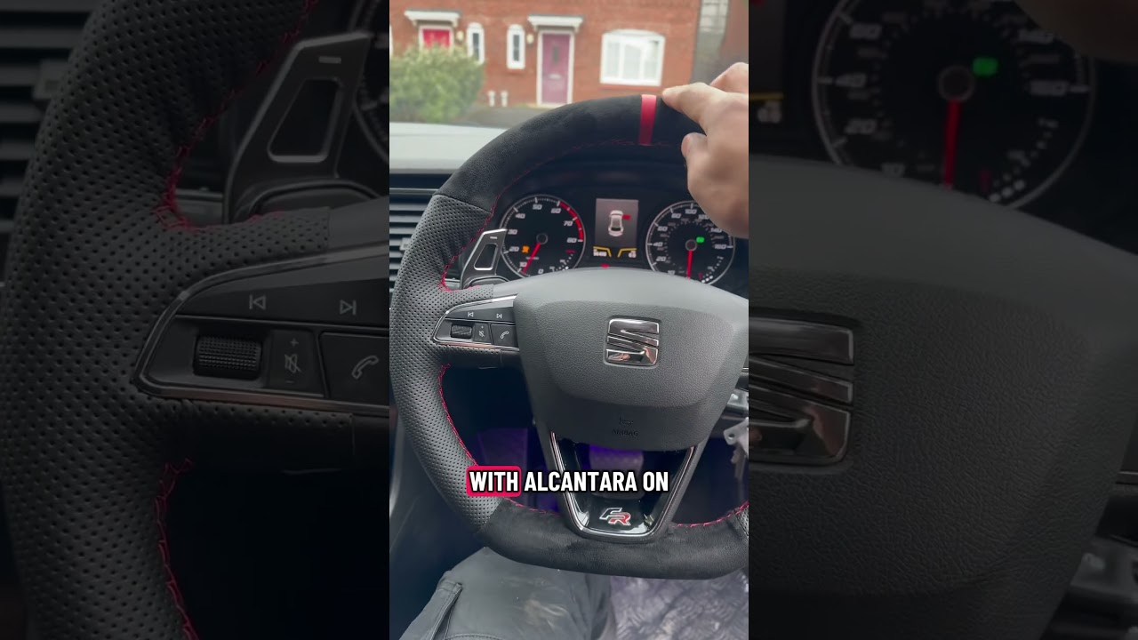 Seat Leon FR | Interior Upgrades🔌 #seatleon #customsteeringwheel #lighting #carmods
