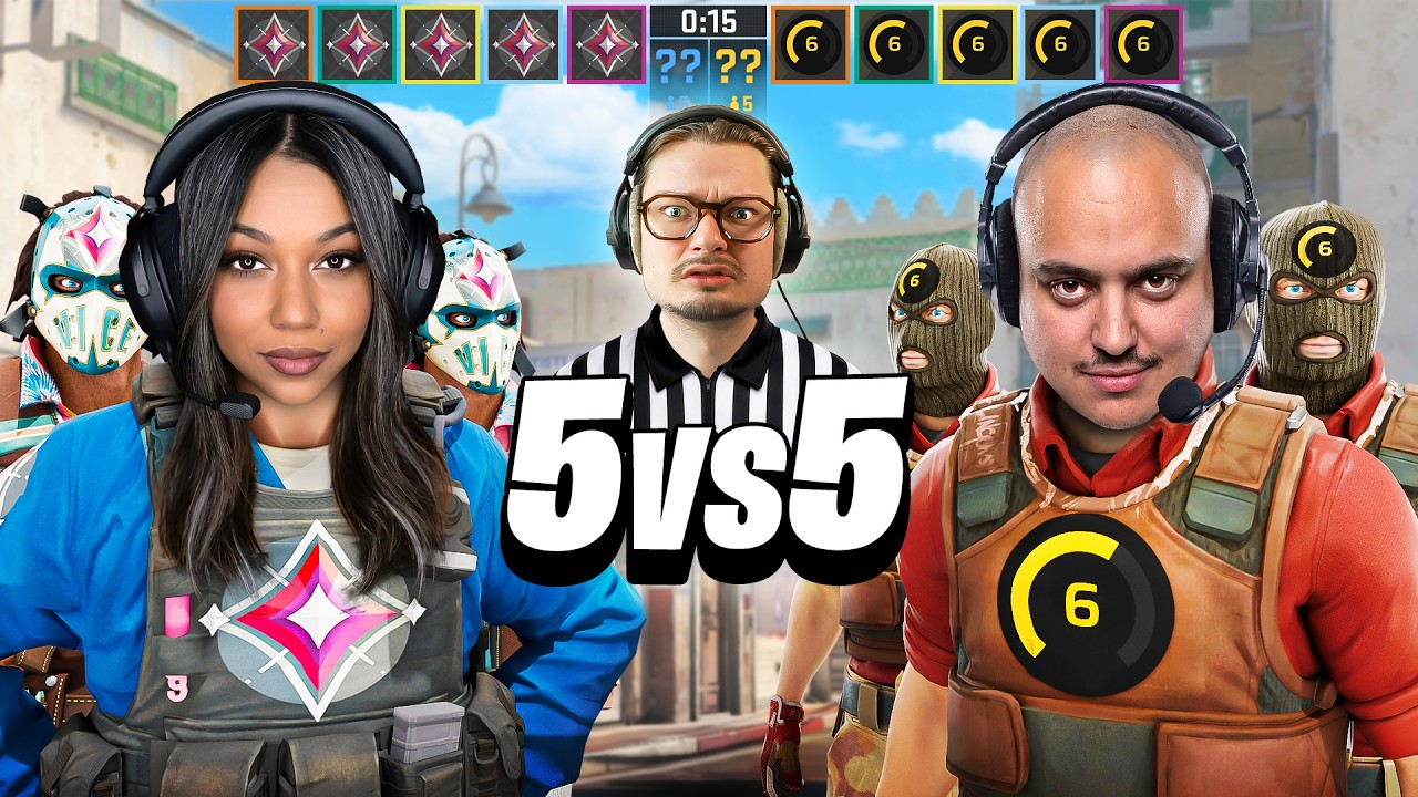 J'ai fait AFFRONTÉ 5 IMMORTAL contre 5 LEVEL 6 sur CS2 !