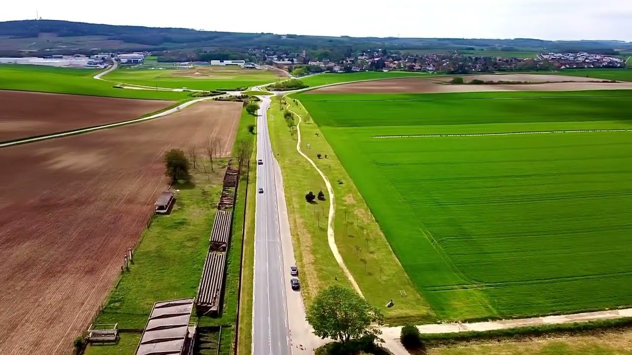 Reims Gueux racing circuit drone panorama