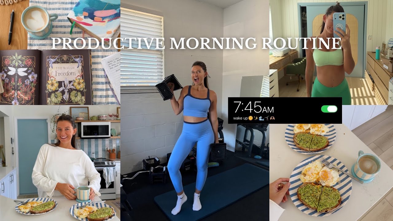 7:45AM *PRODUCTIVE* morning routine: realistic pregnancy edition 
