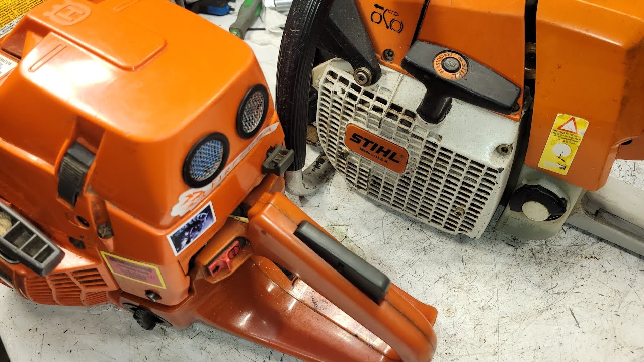 An Ironhorse 372xp and STIHL 044 on the bench!! Wow!!