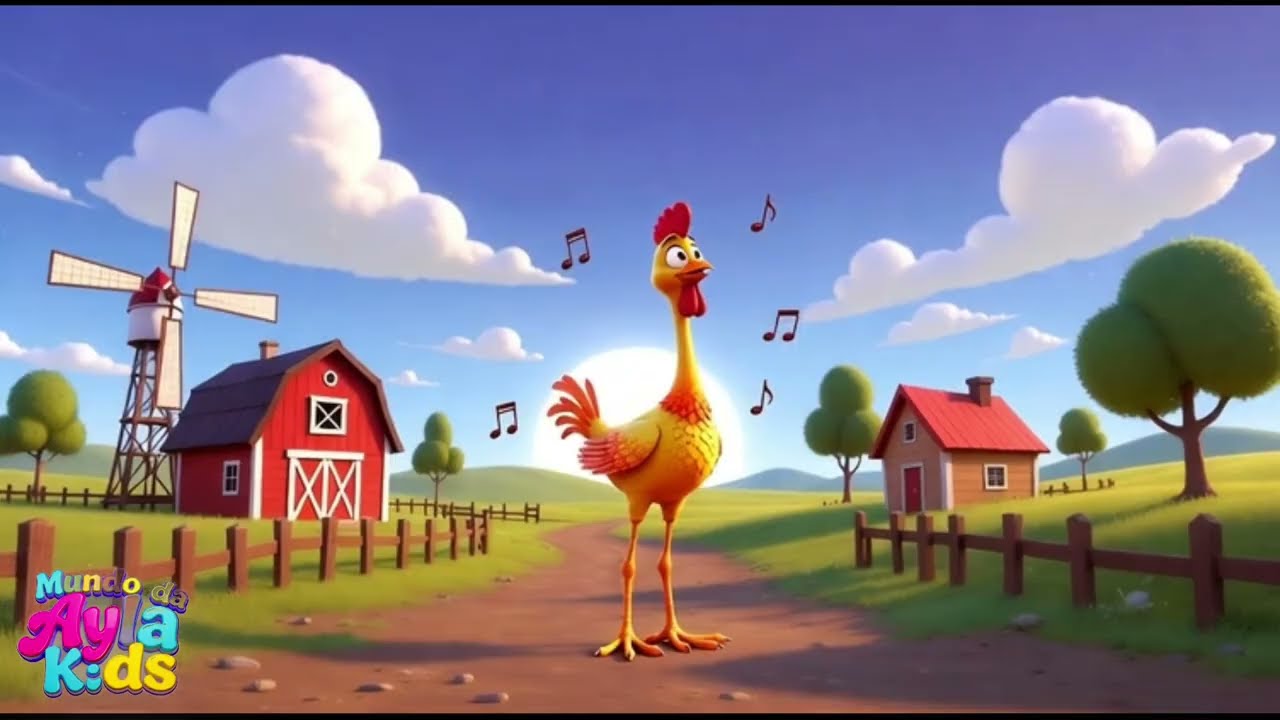 A Dança da Galinha Magricela Pó Pó Pó 🐔 | Música Infantil Engraçada