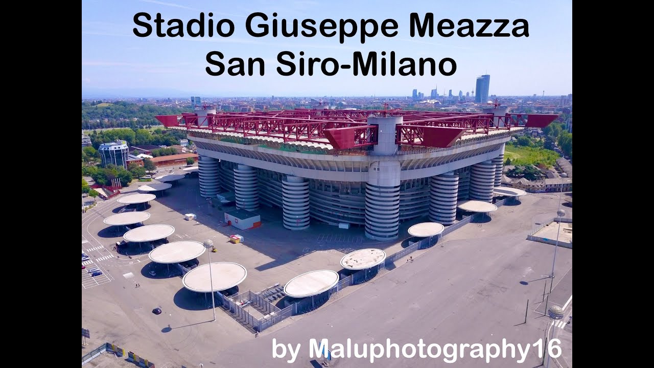 Джузеппе Меацца — стадион Сан-Сиро в Милане, Италия🇮🇹/HD/4K/Дрон/DJI/Maluphotography16/Съёмка с в...